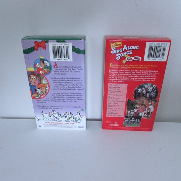 VHS Tapes - 101 Dalmatians Christmas & Dalmatians Sing Along - Picture 3 of 7
